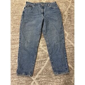 Vintage Y2K 35x29 Denim Riders 18P Women's Blue Jeans Tapered Used Clean Outdoor